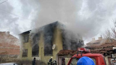 Çorum’da 7 kişilik bir ailenin yaşadığı 2 katlı evde çıkan