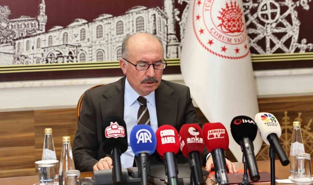 Çorum Valisi Ali Çalgan, 2025 yılında yıla oranla evden hırsızlık