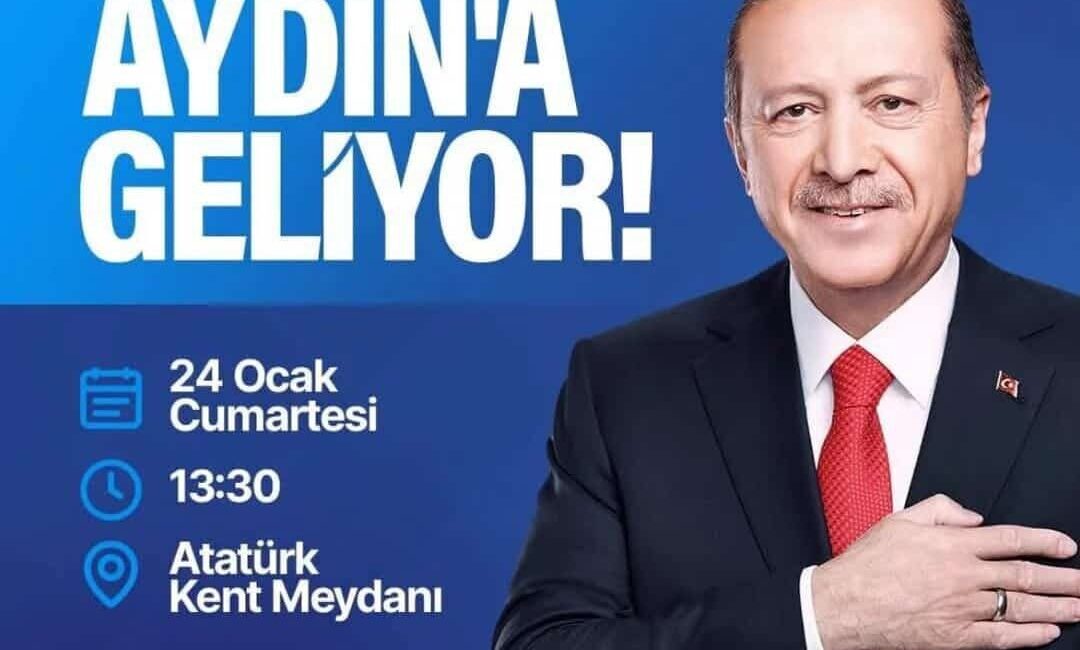 Cumhurbaşkanı Recep Tayyip Erdoğan, Aydın Şehir Hastanesi ve kent genelinde