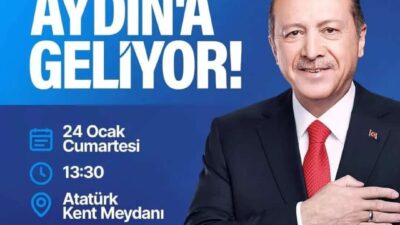 Cumhurbaşkanı Recep Tayyip Erdoğan, Aydın Şehir Hastanesi ve kent genelinde