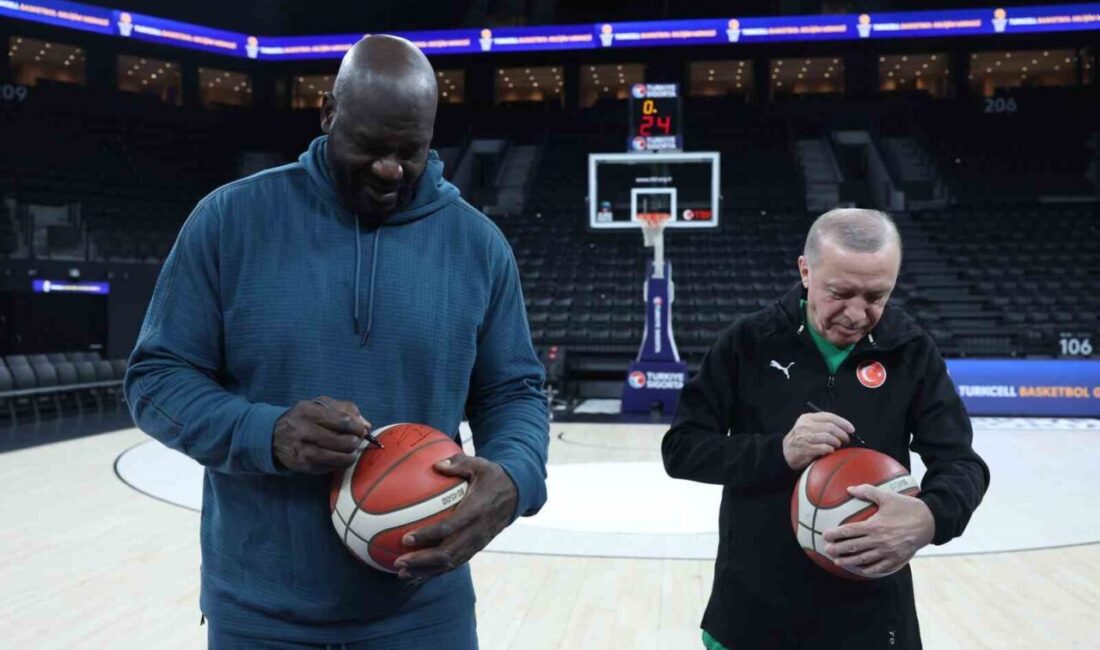 Cumhurbaşkanı Recep Tayyip Erdoğan, Amerikalı Basketbol yıldızı Shaquille O’Neal ile
