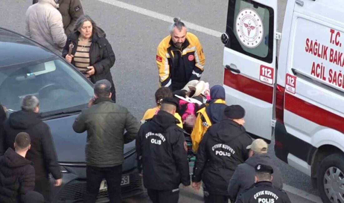 Samsun’da Cumhuriyet Meydanı kapalı otoparkına giriş yapmak isteyen bir otomobilin