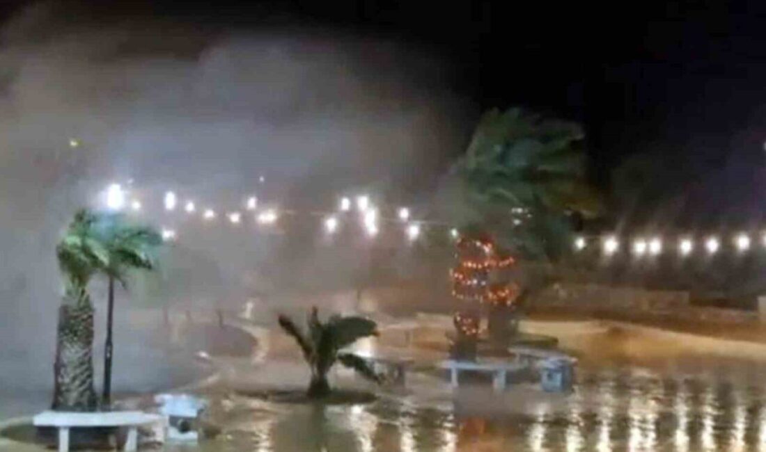 Meteoroloji Genel Müdürlüğü’nün Muğla bölgesi için kuvvetli fırtına uyarısının ardından