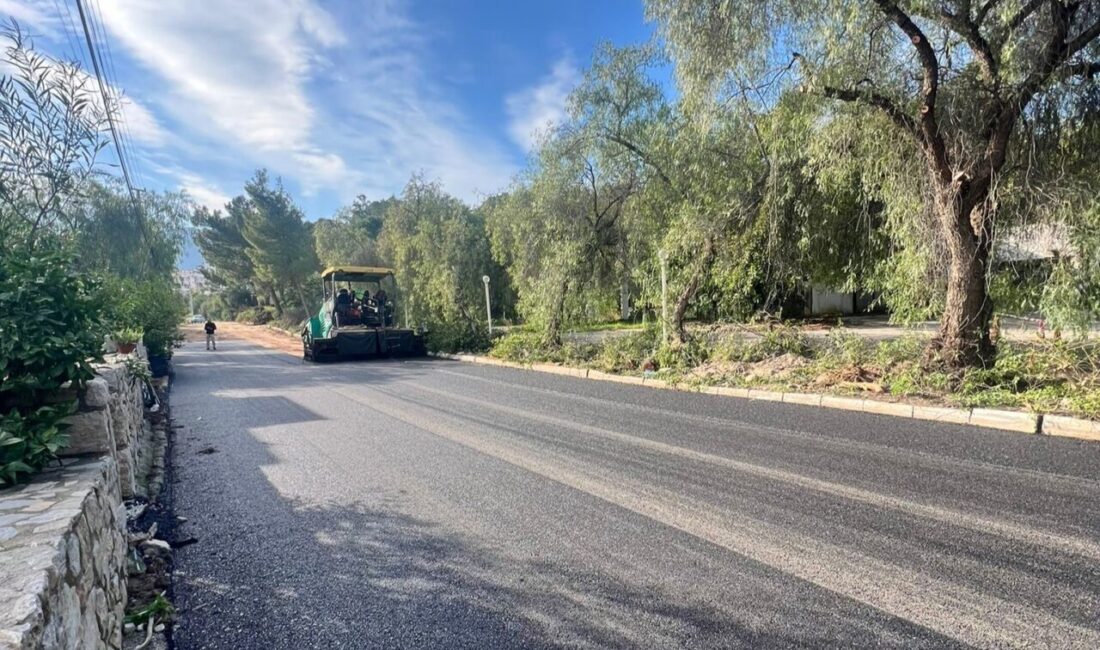 Muğla Büyükşehir Belediyesi, Datça ilçesinde ulaşım altyapısını güçlendirmek amacıyla başlattığı