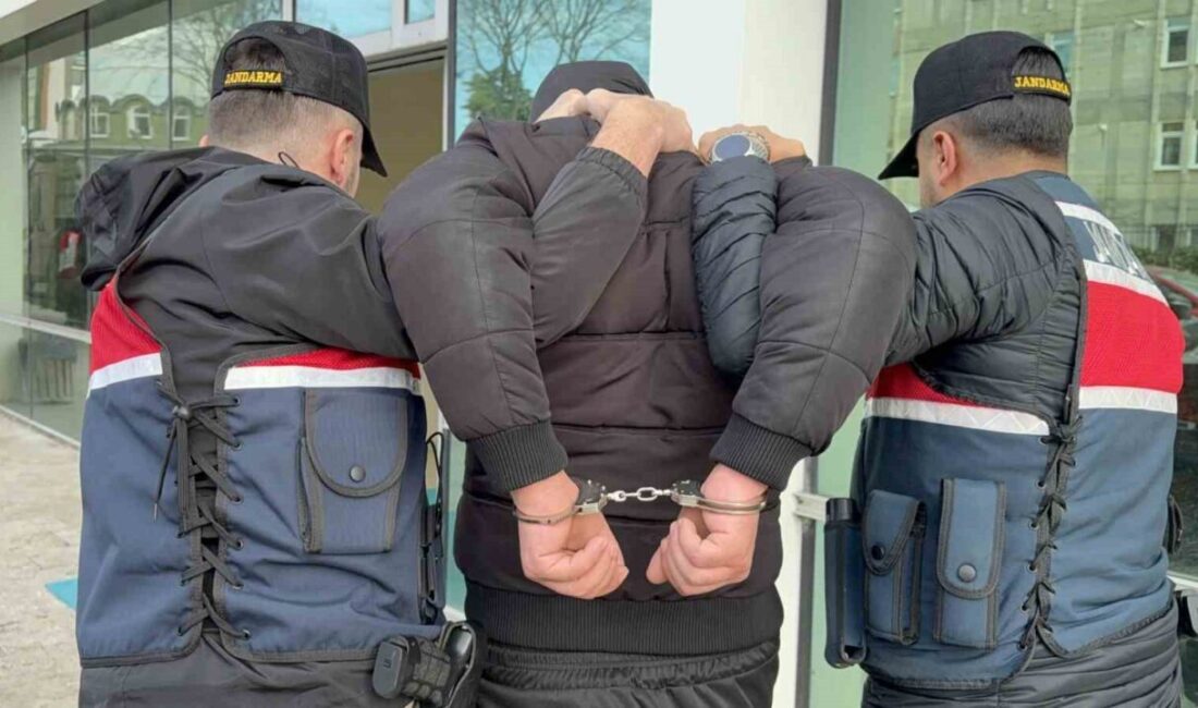 Samsun’da jandarma ekiplerince düzenlenen DEAŞ operasyonunda gözaltına alınan şahsa elektronik