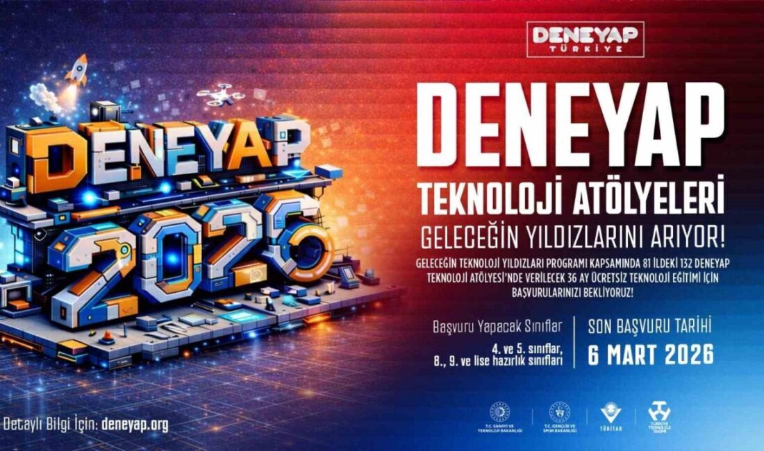 Türkiye Teknoloji Takımı Vakfı tarafından yürütülen “DENEYAP Teknoloji Atölyeleri” kapsamında,