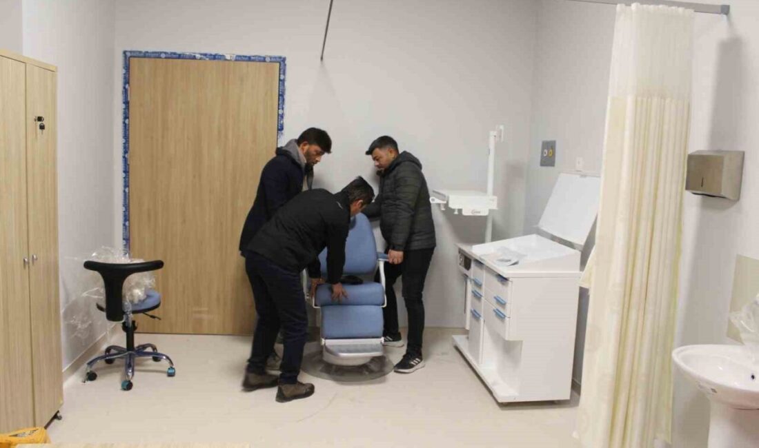 Denizli’de inşaat çalışmaları tamamlanan 500 Yataklı Acil Durum Hastanesi’nde ameliyathane,