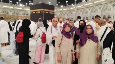 Denizli İl Müftülüğü organizasyonuyla kutsal topraklara giden Denizlili umre kafilesi,