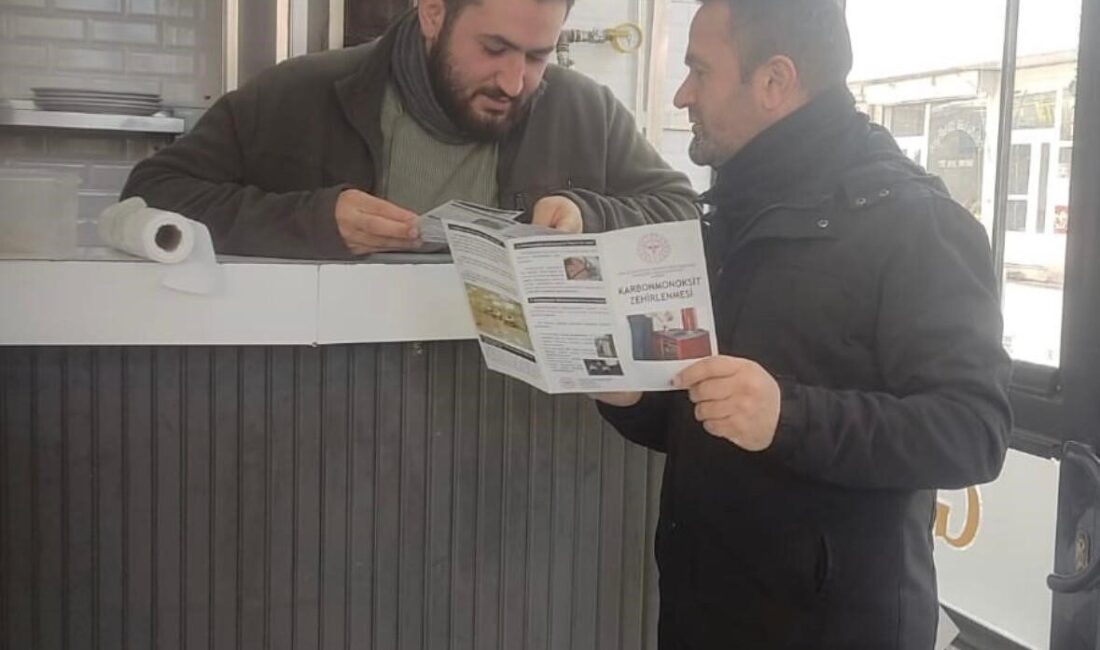 Ağrı’nın Diyadin ilçesinde, karbonmonoksit zehirlenmelerine karşı farkındalık oluşturmak amacıyla bilgilendirme
