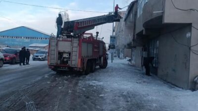Diyadin Belediyesi İtfaiye Müdürlüğüne bağlı ekipler, kış mevsiminin sert geçtiği