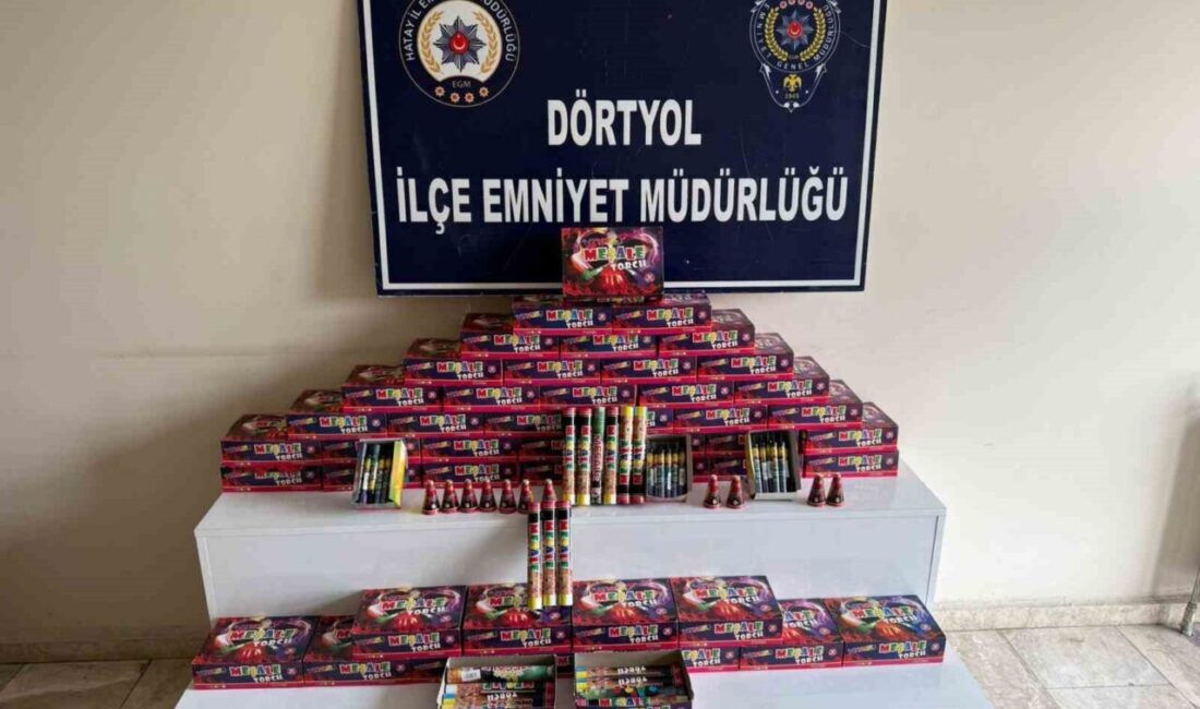 Hatay’ın Dörtyol ilçesinde Emniyet Müdürlüğü ekipleri, patlayıcı madde satışı yapan