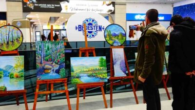 Tavşanlı TCDD Lojistik Müdürlüğü personeli olan ressam Mehmet Yıldız’ın “Sonbaharın