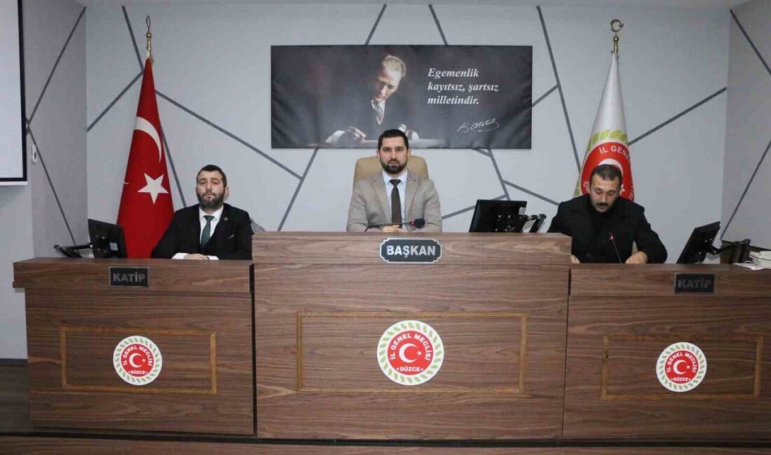 DÜZCE(İHA) – Düzce İl Özel İdaresi Kanunu’nun 12’nci maddesi gereğince,