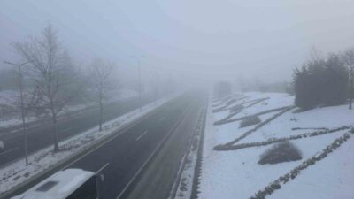DÜZCE(İHA) – Düzce’de kar yağışının ardından sis ve soğuk hava