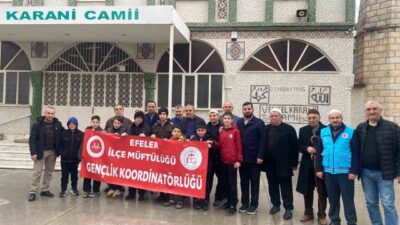 Efeler Müftülüğü Gençlik Koordinatörlüğü tarafından düzenlenen Geleneksel Sabah Namazı Buluşması,