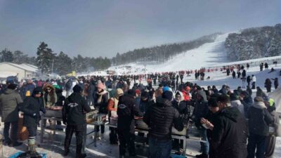 Kütahya’nın Gediz ilçesinde bu yıl ilki düzenlenen “Murat Dağı Kızak