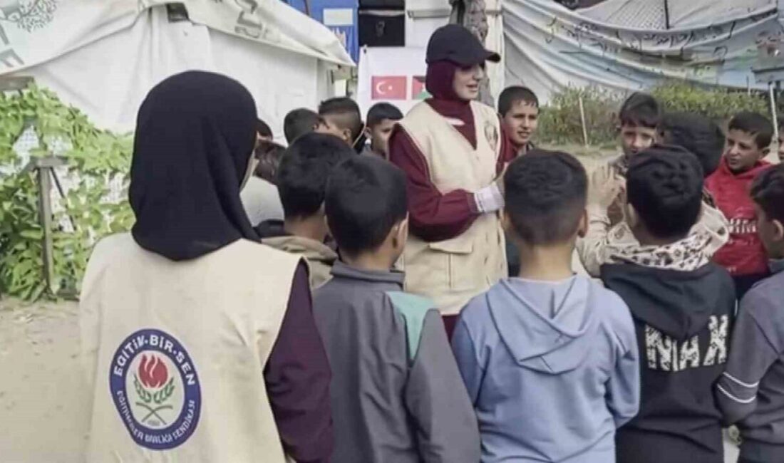 Eğitimciler Birliği Sendikası (Eğitim-Bir-Sen), Deniz Feneri Derneği ile birlikte Gazze’de