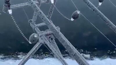 Eski 22 derecede balık tutmak isteyen Eskişehirli kampçı Çağlar Memiş’in