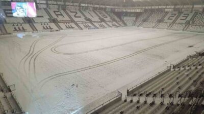 Elazığ’da etkili olan yoğun kar yağışı sonrası bir gün önce