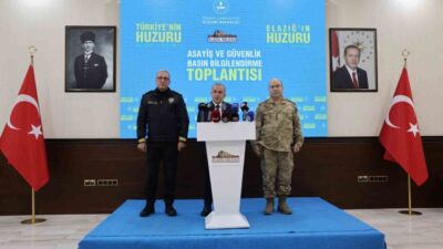 Elazığ Valisi Numan Hatipoğlu, 2025 yılında bin 502 aranan şahsın