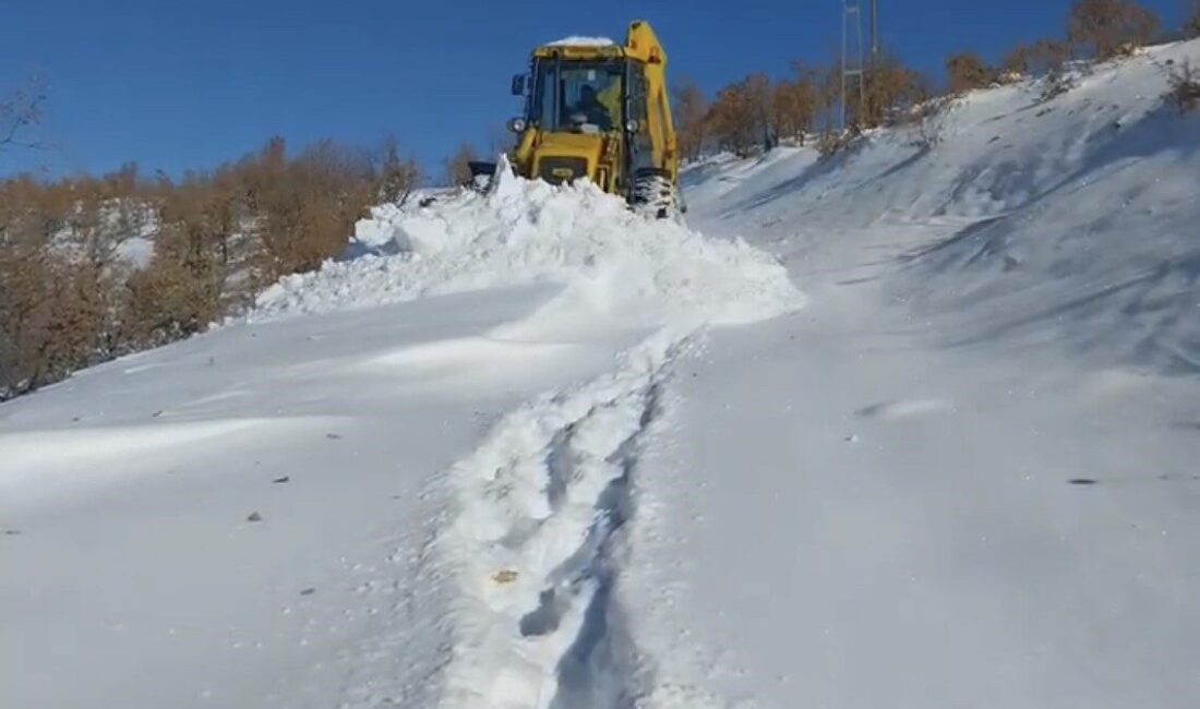 Elazığ’da karla mücadele kapsamında 79 köy yolunda çalışmalar sürüyor. Elazığ