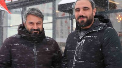 Elazığ’ın Ağın ilçesinde doğa çekimi yapan iki şahıstan biri köpeklerinin