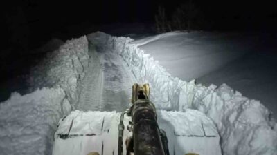 Elazığ’da İl Özel İdaresi ekipleri tarafından yapılan çalışma sonrasında kapalı