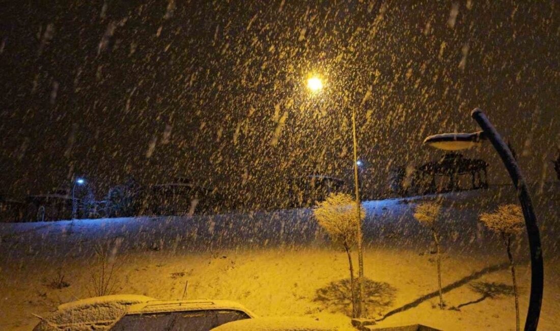 Meteorolojinin uyarı verdiği Elazığ’da yoğun kar yağışı başladı. Meteoroloji 13.