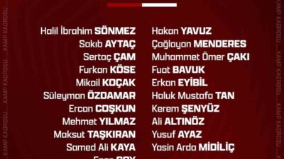 Seza Çimento Elazığspor’da Beyoğlu Yeni Çarşı maçı için İstanbul’a gidiyor.