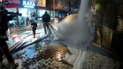 Mersin Büyükşehir Belediyesi İtfaiye Dairesi Başkanlığı ekipleri, Yenişehir ilçesinde meydana