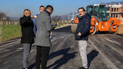 Menteşe Belediyesi Emirbeyazıt Mahallesi Kolejler Bölgesi’nde altyapı çalışmaları tamamlanan yol