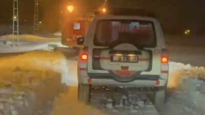 VAN (İHA) – Van’ın Erciş ilçesinde yoğun kar yağışı nedeniyle