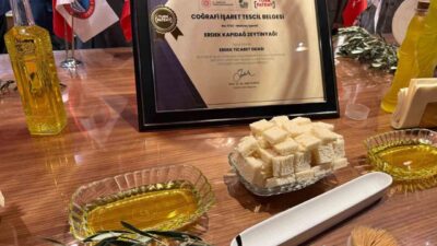 Balıkesir’in Erdek ilçesinde, Erdek Kapıdağ Zeytinyağı’nın coğrafi işaretiyle ilgili bilgilendirme