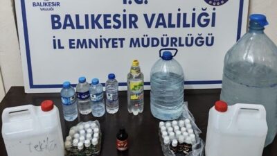 Balıkesir’in Erdek ilçesinde polis ekiplerince bir adrese düzenlenen operasyonda 23
