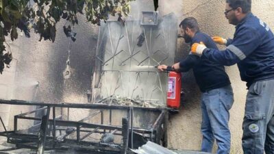 Mersin’in Erdemli ilçesinde müstakil bir evde çıkan yangın, belediye personelinin