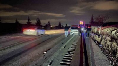 Konya’da kocasıyla araç içerisinde tartıştıktan sonra araçtan inerek yolun karşısına