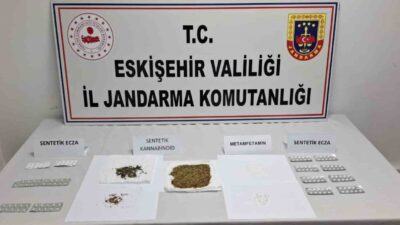 Eskişehir İl Jandarma Komutanlığı ekiplerinin düzenlediği operasyonunda çok miktarda uyuşturucu