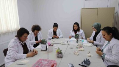 Eskişehir Olgunlaşma Enstitüsü, kentin simgesi olan lületaşını geleneksel motiflerle işleyerek