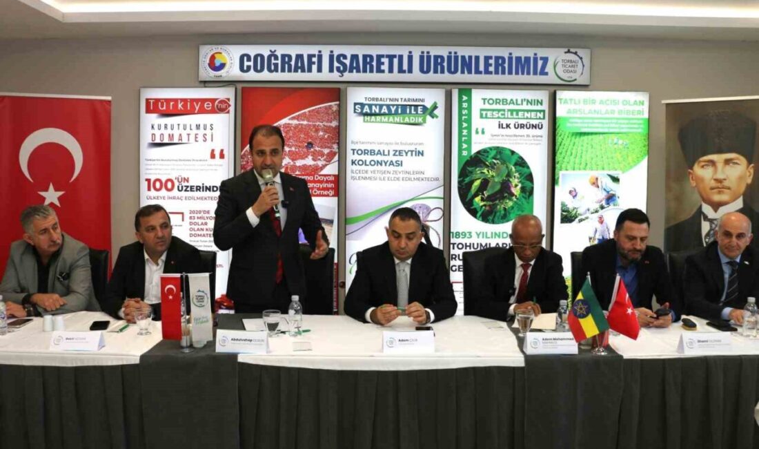 Etiyopya Büyükelçisi Adem Mohammed Mahmud ve heyeti, Torbalı’daki gıda imalatçısı