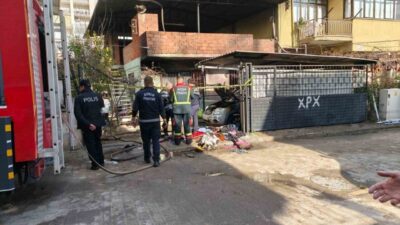 Aydın’ın Efeler ilçesinde iddiaya göre önce evi ve arabasını ateşe