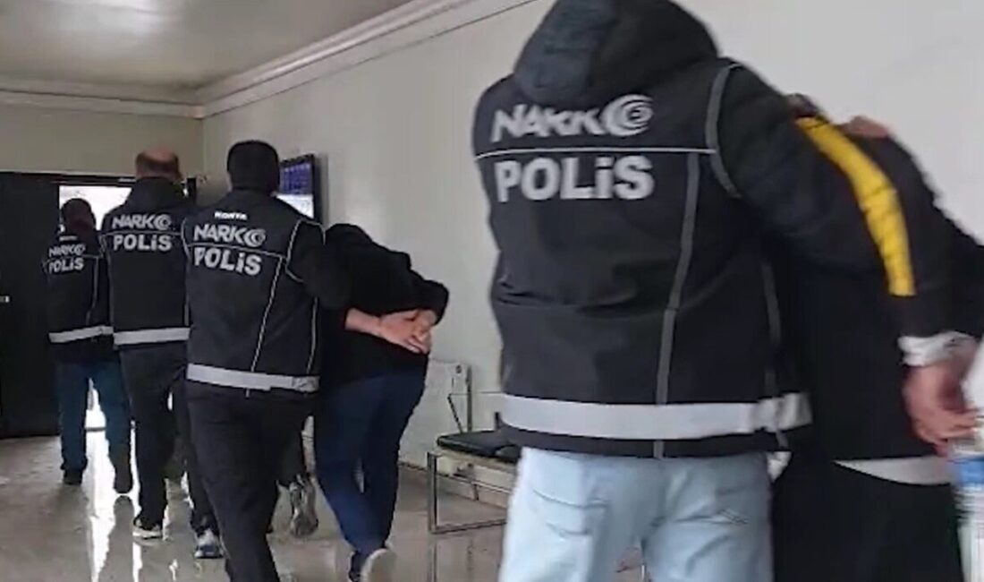 Konya’ya hızlı tren ile şehir dışından uyuşturucu sevkiyatı yaptığı belirlenen