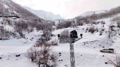 Tunceli’de etkili olan yoğun kar yağışı ve tipi nedeniyle enerji