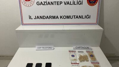 Gaziantep’te jandarma ekiplerinin çalışmaları sonucu 5 bin adet uyuşturucu hap
