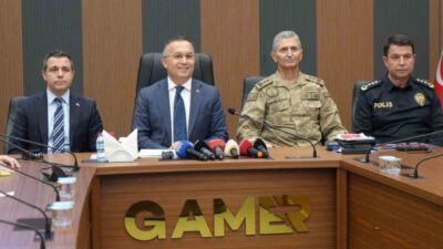 Gaziantep Valisi Kemal Çeber, kentte 2025 yılında meydana gelen asayiş