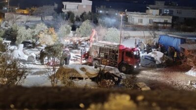 Gaziantep’in Yavuzeli ilçesinde dengesini kaybederek yem karma makinesine düşen besici