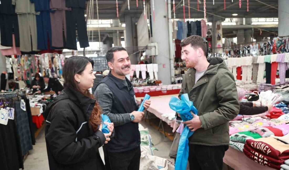 Gebze Belediyesi tarafından pazar yerlerinde ambalaj atıklarının kaynağında ayrıştırılması amacıyla