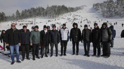 Kütahya’nın Gediz ilçesinde bulunan Murat Dağı Termal Kayak Merkezi’nde ilk