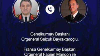 Genelkurmay Başkanı Orgeneral Selçuk Bayraktaroğlu, Fransa Genelkurmay Başkanı Orgeneral Fabien