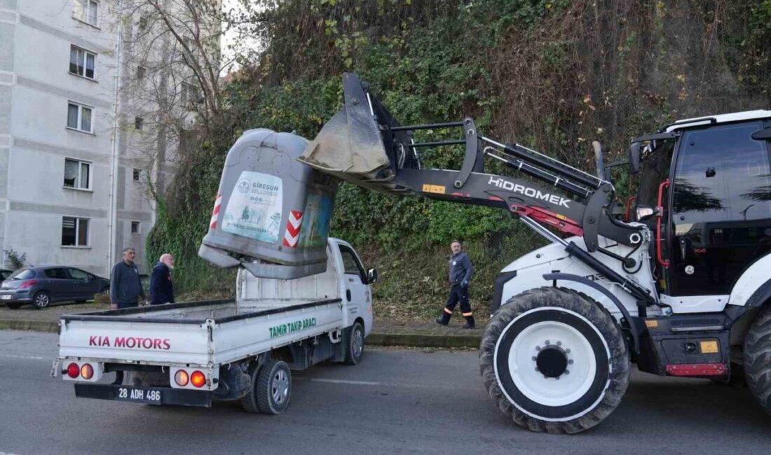 Giresun Belediyesi, çöp toplama sisteminde yaptığı değişiklikle belediye bütçesine aylık