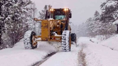 Giresun’da özellikle iç kesimlerde etkili olan yoğun kar yağışı nedeniyle